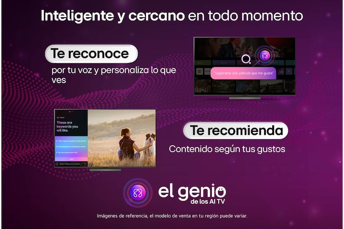 Inteligente y cercano en todo momento Smart TV LG OLED evo AI G5 4K